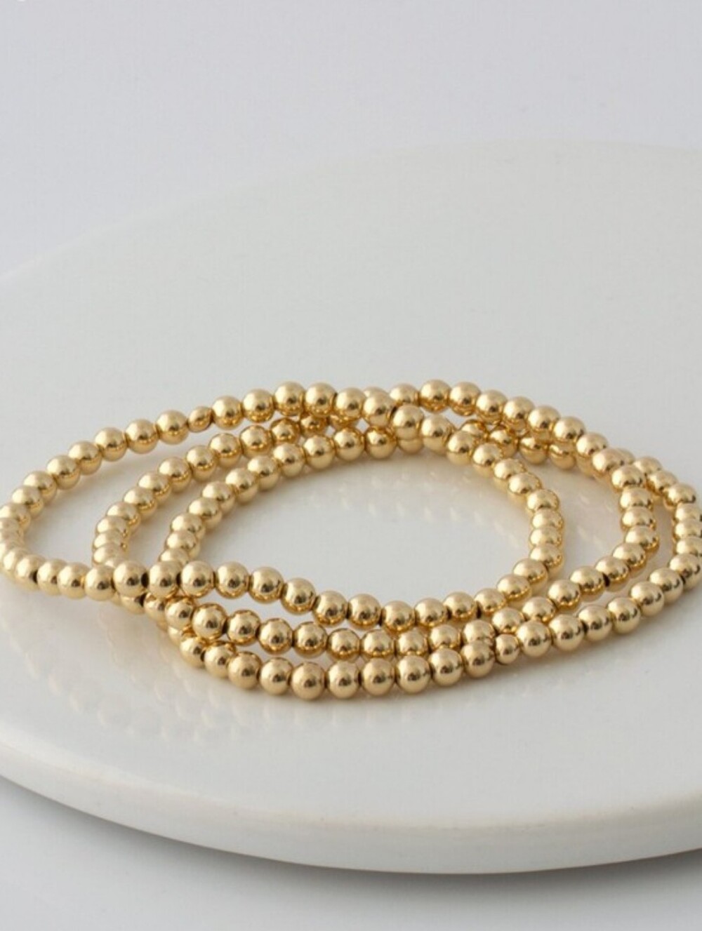 14k Gold Filled Bead Bracelets